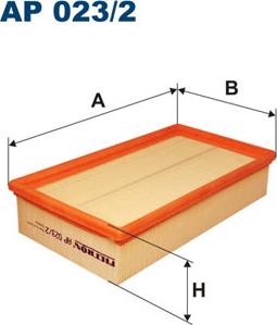 Filtron AP023/2 - Воздушный фильтр, двигатель autosila-amz.com