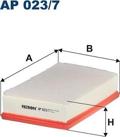 Filtron AP 023/7 - Воздушный фильтр, двигатель autosila-amz.com