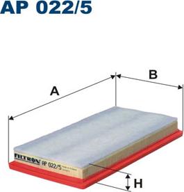 Filtron AP022/5 - Воздушный фильтр, двигатель autosila-amz.com