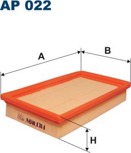 Filtron AP022 - Воздушный фильтр, двигатель autosila-amz.com