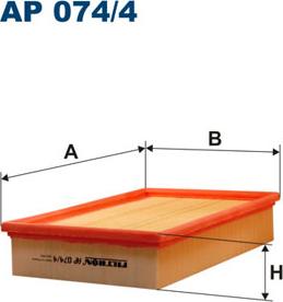 Filtron AP074/4 - Воздушный фильтр, двигатель autosila-amz.com