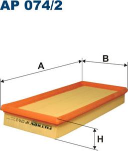 Filtron AP074/2 - Воздушный фильтр, двигатель autosila-amz.com