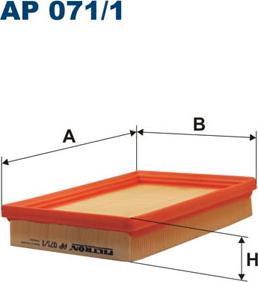 Filtron AP071/1 - Воздушный фильтр, двигатель autosila-amz.com