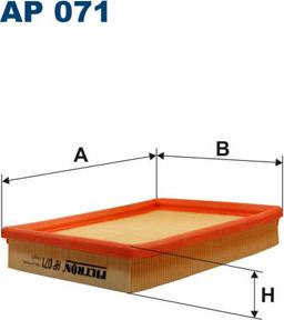 Filtron AP071 - Воздушный фильтр, двигатель autosila-amz.com