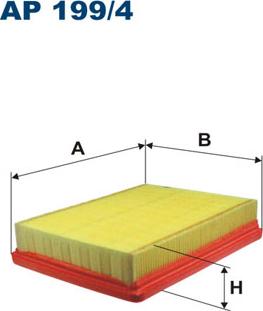 Filtron AP199/4 - Воздушный фильтр, двигатель autosila-amz.com