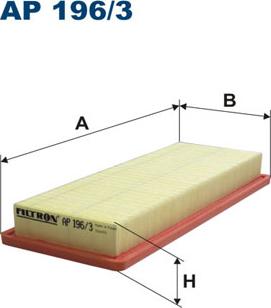 Filtron AP196/3 - Воздушный фильтр, двигатель autosila-amz.com