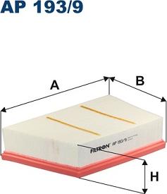 Filtron AP 193/9 - Воздушный фильтр, двигатель autosila-amz.com