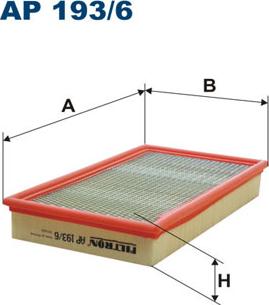 Filtron AP193/6 - Воздушный фильтр, двигатель autosila-amz.com