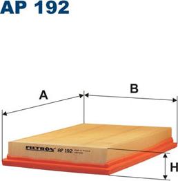 Filtron AP192 - Воздушный фильтр, двигатель autosila-amz.com