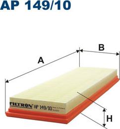 Filtron AP149/10 - Воздушный фильтр, двигатель autosila-amz.com