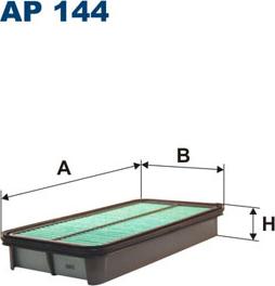 Filtron AP144 - Воздушный фильтр, двигатель autosila-amz.com