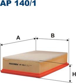 Filtron AP140/1 - Воздушный фильтр, двигатель autosila-amz.com