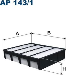 Filtron AP143/1 - Воздушный фильтр, двигатель autosila-amz.com