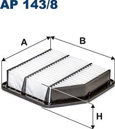 Filtron AP 143/8 - Воздушный фильтр, двигатель autosila-amz.com