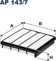 Filtron AP143/7 - Воздушный фильтр, двигатель autosila-amz.com