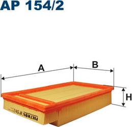 Filtron AP154/2 - Воздушный фильтр, двигатель autosila-amz.com