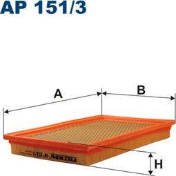 Filtron AP151/3 - Воздушный фильтр, двигатель autosila-amz.com