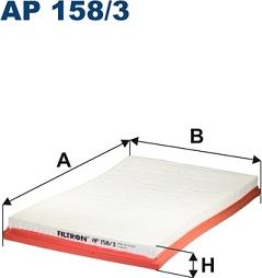 Filtron AP158/3 - Воздушный фильтр, двигатель autosila-amz.com