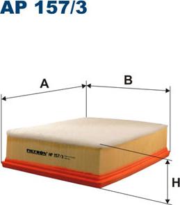 Filtron AP157/3 - Воздушный фильтр, двигатель autosila-amz.com