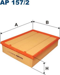 Filtron AP157/2 - Воздушный фильтр, двигатель autosila-amz.com