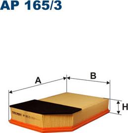 Filtron AP165/3 - Воздушный фильтр, двигатель autosila-amz.com