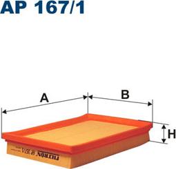 Filtron AP167/1 - Воздушный фильтр, двигатель autosila-amz.com