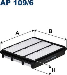 Filtron AP 109/6 - Воздушный фильтр, двигатель autosila-amz.com