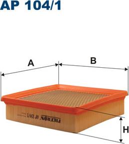 Filtron AP104/1 - Воздушный фильтр, двигатель autosila-amz.com