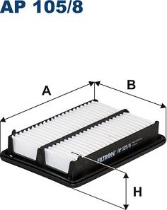 Filtron AP 105/8 - Воздушный фильтр, двигатель autosila-amz.com