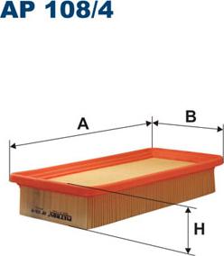 Filtron AP108/4 - Воздушный фильтр, двигатель autosila-amz.com