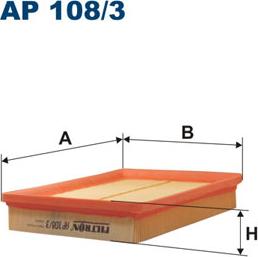 Filtron AP108/3 - Воздушный фильтр, двигатель autosila-amz.com