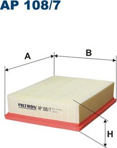 Filtron AP108/7 - Воздушный фильтр, двигатель autosila-amz.com