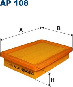 Filtron AP108 - Воздушный фильтр, двигатель autosila-amz.com