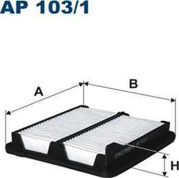 Filtron AP103/1 - Воздушный фильтр, двигатель autosila-amz.com