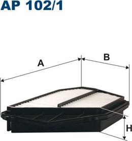 Filtron AP102/1 - Воздушный фильтр, двигатель autosila-amz.com