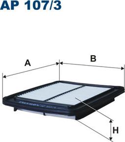 Filtron AP107/3 - Воздушный фильтр, двигатель autosila-amz.com