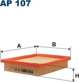 Filtron AP107 - Воздушный фильтр, двигатель autosila-amz.com