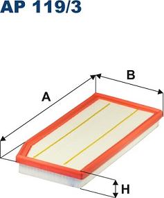 Filtron AP 119/3 - Воздушный фильтр, двигатель autosila-amz.com