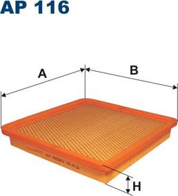 Filtron AP116 - Воздушный фильтр, двигатель autosila-amz.com