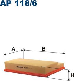 Filtron AP118/6 - Воздушный фильтр, двигатель autosila-amz.com