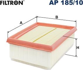 Filtron AP 185/10 - Воздушный фильтр, двигатель autosila-amz.com