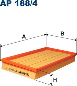 Filtron AP188/4 - Воздушный фильтр, двигатель autosila-amz.com