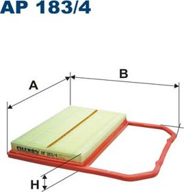 Filtron AP183/4 - Воздушный фильтр, двигатель autosila-amz.com