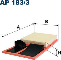 Filtron AP183/3 - Воздушный фильтр, двигатель autosila-amz.com