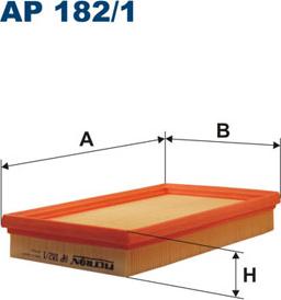 Filtron AP182/1 - Воздушный фильтр, двигатель autosila-amz.com