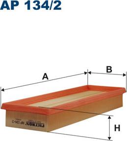 Filtron AP134/2 - Воздушный фильтр, двигатель autosila-amz.com