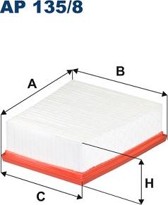 Filtron AP135/8 - Воздушный фильтр, двигатель autosila-amz.com