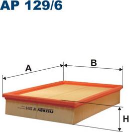 Filtron AP129/6 - Воздушный фильтр, двигатель autosila-amz.com