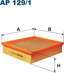 Filtron AP129/1 - Воздушный фильтр, двигатель autosila-amz.com