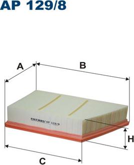 Filtron AP129/8 - Воздушный фильтр, двигатель autosila-amz.com